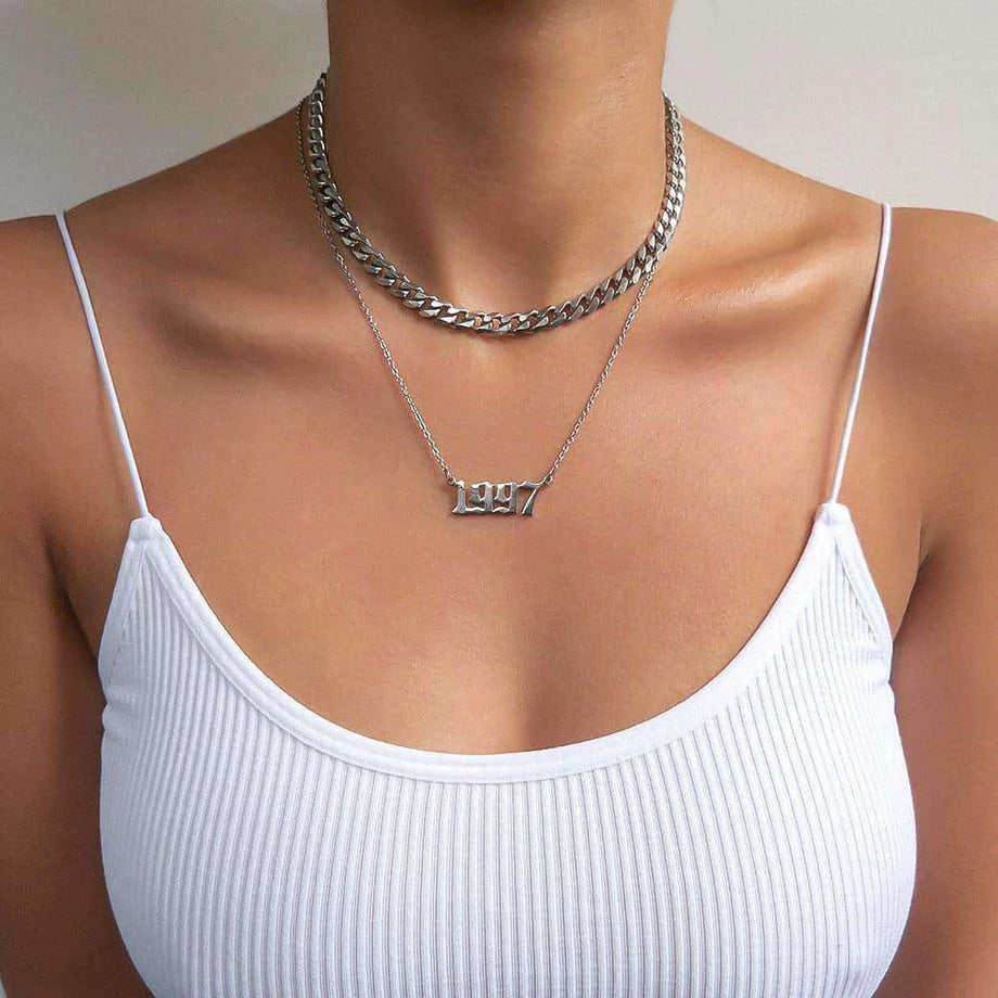 Collier personnalisé année de naissance