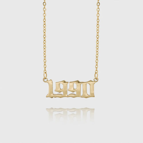 Collier personnalisé année de naissance
