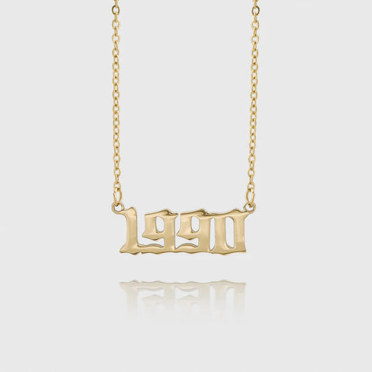 Collier personnalisé année de naissance
