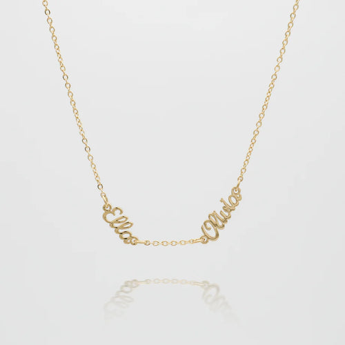 Collier à plusieurs prénoms personnalisés
