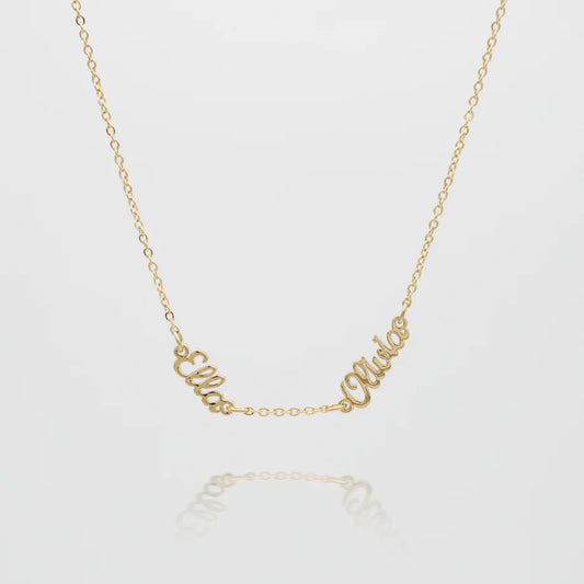 Collier à plusieurs prénoms personnalisés