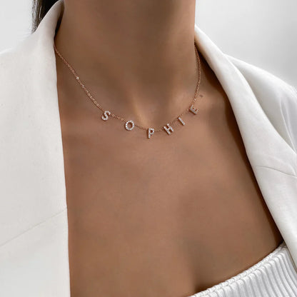 Collier prénom personnalisé suspendu effet ICY