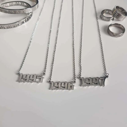 Collier personnalisé année de naissance