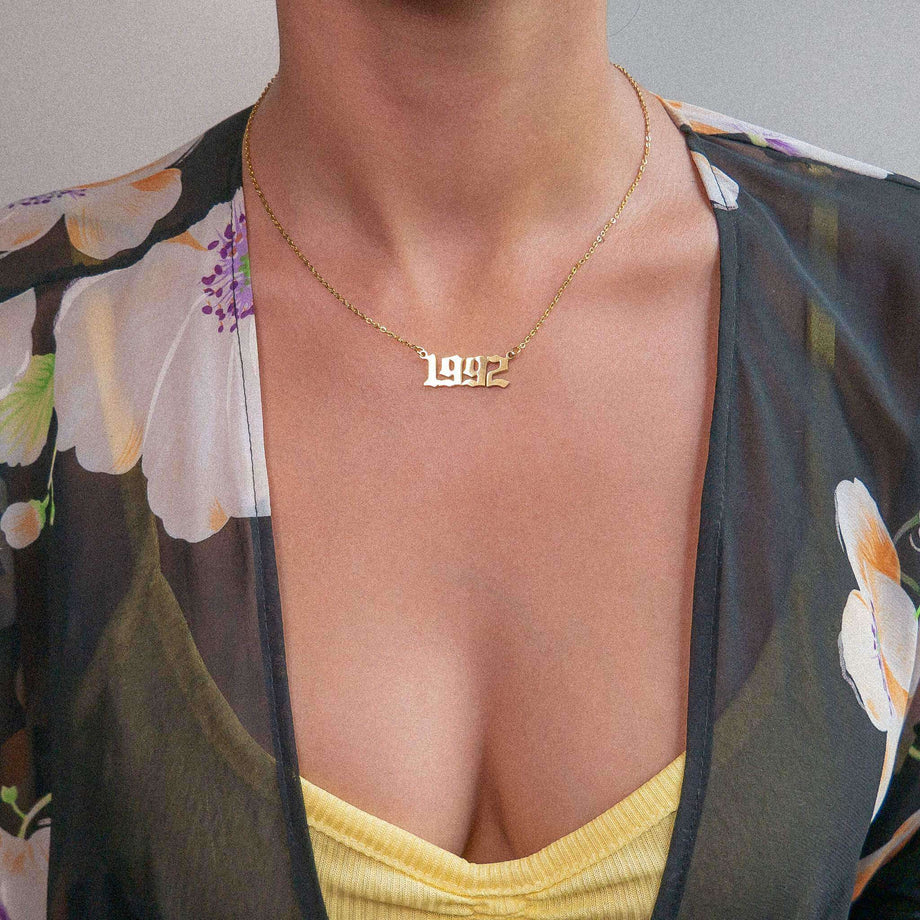 Collier personnalisé année de naissance